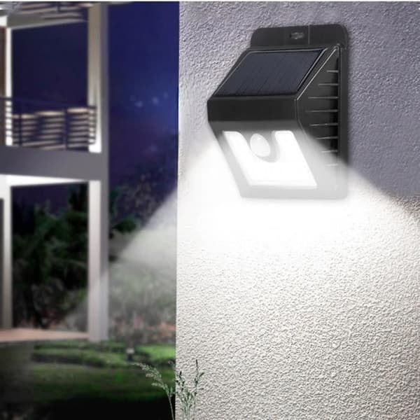 3-pack Solar LED-vägglampor, 30 LED-lampor för rörelsesensorer, trädgårdslampa för utomhusbruk, vattentät korridor