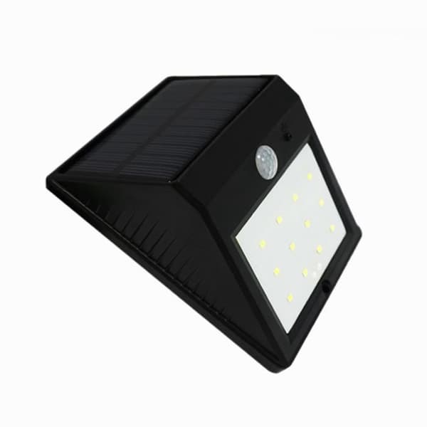 Vägglampa - GAOHOU - 12 LED - Solenergi - Vattentät - Rörelsedetektor