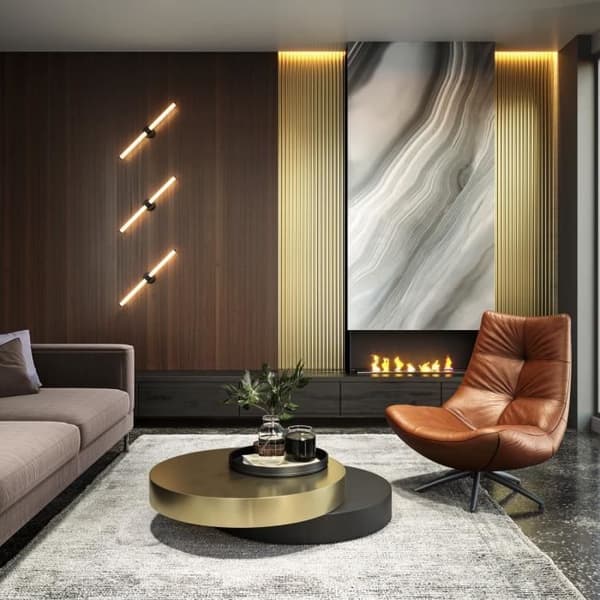 Maytoni Axis Modern Vägglampa Up &amp; Down Svart 3000K