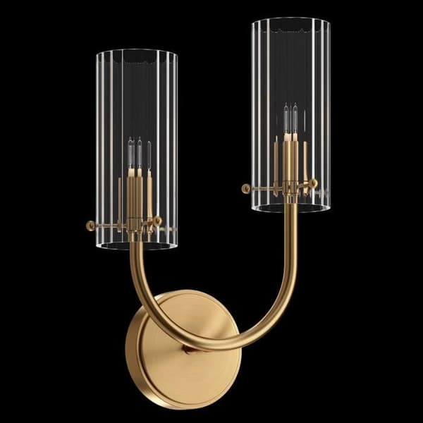 Vägglampa - Maytoni - Arco - Neoklassisk - Mässing - Glaskupa - 2 G9-lampor