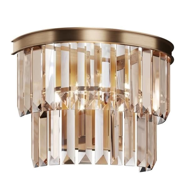 Vägglampa - Maytoni - Revero - Guld - Metall och Glas - E14 40W