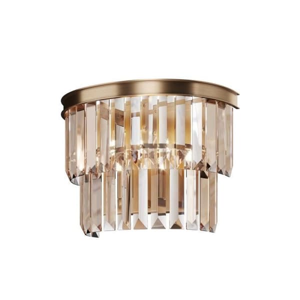 Vägglampa - Maytoni - Revero - Guld - Metall och Glas - E14 40W