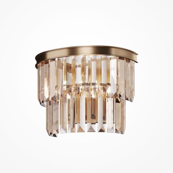 Vägglampa - Maytoni - Revero - Guld - Metall och Glas - E14 40W