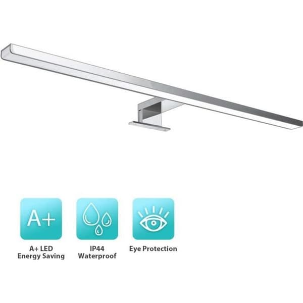 TEMPSA 800LM 60CM LED vägglampa för badrumsspegel - vattentät IP44