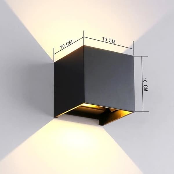12W Led Vägglampa Utomhus/Inomhus IP65 Justerbar Modern Design Varmvit
