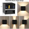Miniatyrbild 2 av 4: 2st 12W LED utomhus/inomhus vägglampa, justerbar vägglampa, anti-vatten IP65 vägglampa för sovrum hem korridor S