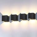 Miniatyrbild 1 av 4: 4st 12W LED utomhus/inomhus vägglampa, justerbar vägglampa, anti-vatten IP65 vägglampa för sovrum hem korridor S