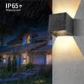 Miniatyrbild 4 av 4: Vägglampa inomhus/utomhus 12W, LED-vägglampa Vattentät IP65 justerbar lampa upp och ner design 3000K varmvita vägglampor