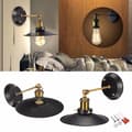 Miniatyrbild 4 av 4: TEMPSA Vintage Retro Wall Sconce Iron Sovrum Rrestaurant