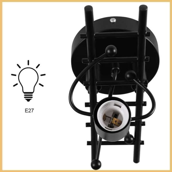 Creative Humanoid Vägglampa Inomhus Vägglampa Modern Vägglampa Max 60W E27 Art Deco för barnrum