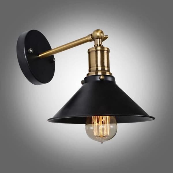 EDISON Vägglampa Vintage Loft - Retro - E27 lampa