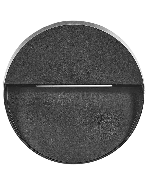 Udendørs Væglampe Sort Metal Sæt af 2 LED Downlight Lamper Belysning til Væg Design