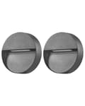 Miniatyrbillede 1 af 9: Udendørs Væglampe Sort Metal Sæt af 2 LED Downlight Lamper Belysning til Væg Design