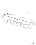 Miniatyrbillede 3 af 9: Udendørs Væglampe Sort Metal Sæt af 2 LED Up and Down Lamper Belysning til Væg Design
