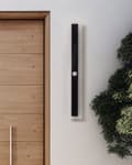 Miniatyrbillede 4 af 8: Udendørs LED Væglampe Lampe Sort 60 cm Stål Akryl med Bevægelsessensor Moderne Design