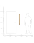 Miniatyrbillede 7 af 7: Udendørs LED-væglampe Guld 100 cm Stål Akryl Moderne Design