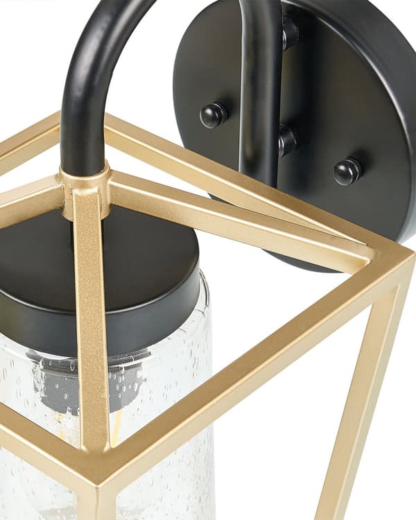 Udendørs Væglampe Guld Lampe Metal Jern Glas Mat Moderne Design Gårdhave Have