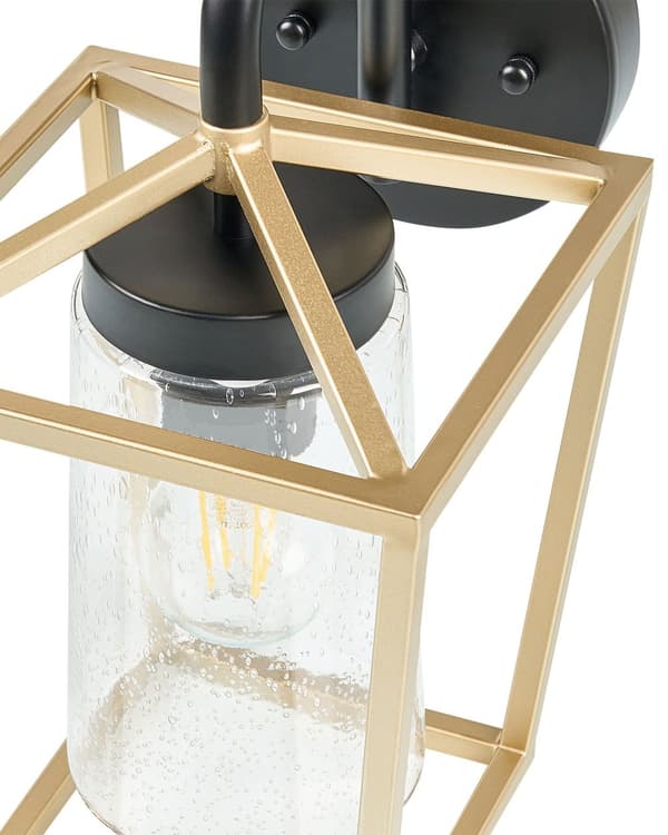 Udendørs Væglampe Guld Lampe Metal Jern Glas Mat Moderne Design Gårdhave Have
