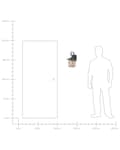 Miniatyrbillede 9 af 9: Udendørs Væglampe Brun Metal Jern Aluminium Glas Mat Traditionelt Design Patio Have