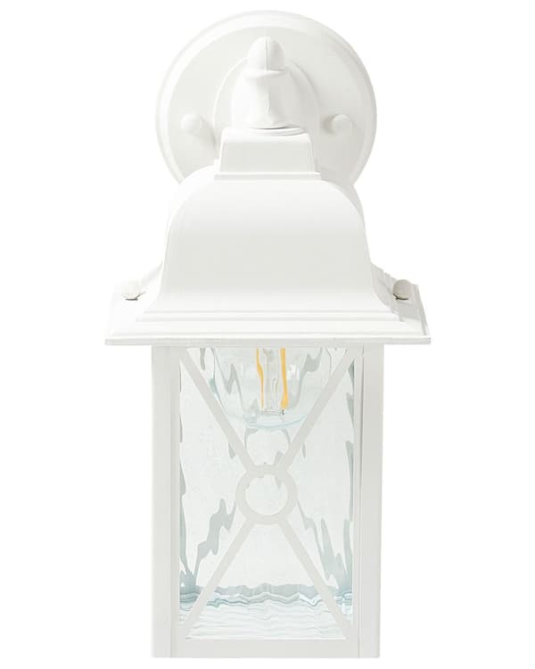 Udendørs væglampe Hvid lampe Lanterne Lampe Metal Jern Aluminium Glas Mat Traditionelt Design Patio Have