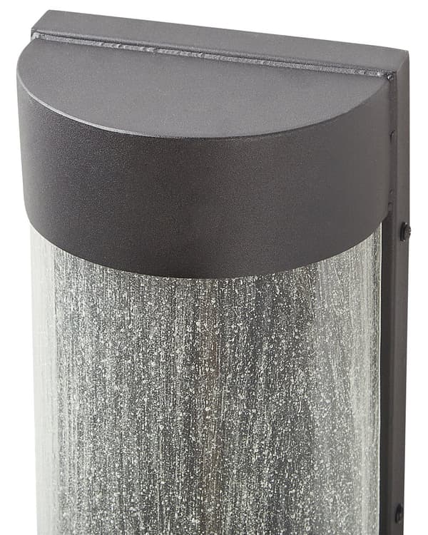 Udendørs LED-væglampe Sort lampe Metal Jern Glas Mat med Bevægelsessensor Moderne Design Patio Have