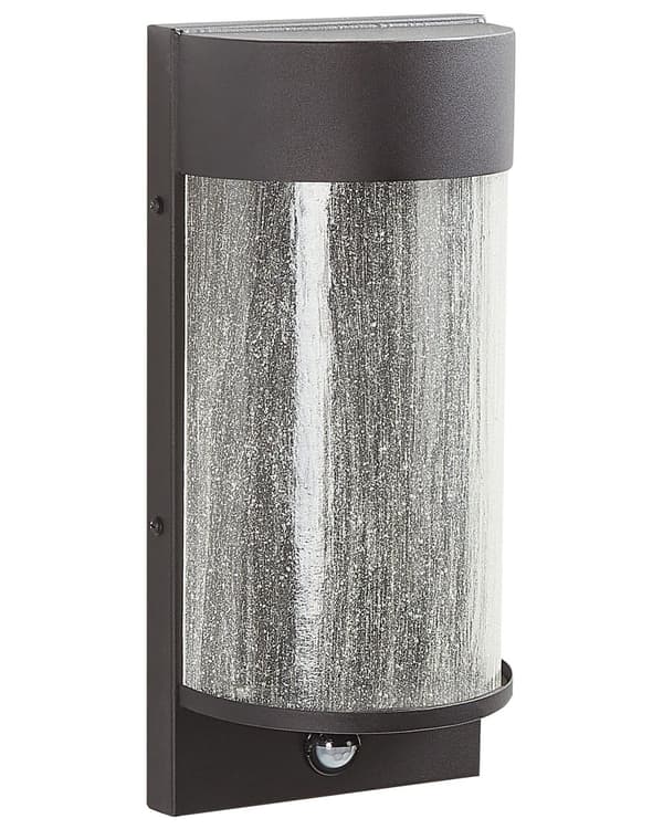 Udendørs LED-væglampe Sort lampe Metal Jern Glas Mat med Bevægelsessensor Moderne Design Patio Have