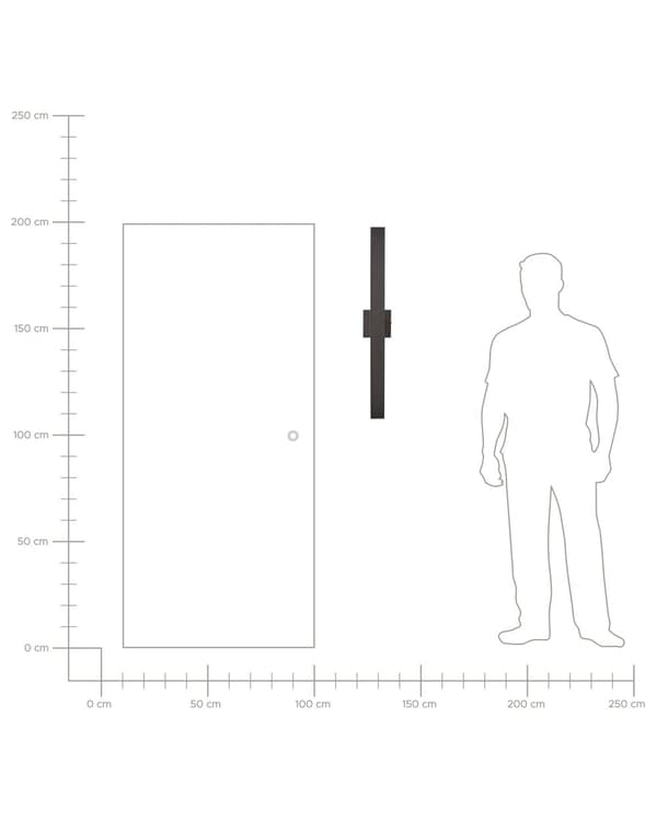 Udendørs LED-væglampe Sort lampe Metal Jern Aluminium Mat Moderne Design Patio Have