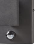 Miniatyrbillede 9 af 10: Udendørs LED-væglampe Sort lampe Metal Jern Aluminium Mat med bevægelsessensor Moderne design Patio Garden