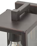 Miniatyrbillede 6 af 9: Udendørs væglampe Sort jernglas 33 cm med bevægelsessensor Eksternt retrodesign