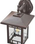 Miniatyrbillede 6 af 9: Udendørs væglampe Sort jernglas 28 cm Eksternt retrodesign