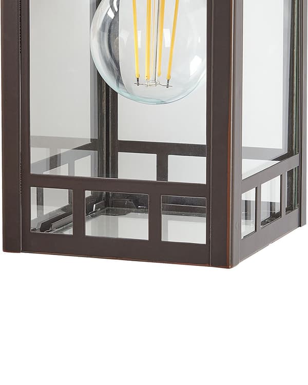 Udendørs væglampe Sort jernglas 28 cm Eksternt retrodesign