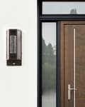 Miniatyrbillede 4 af 9: Udendørslampe med Sensor Brun Jern 15 x 35 cm Væglampe med LED til Udendørs Moderne Design