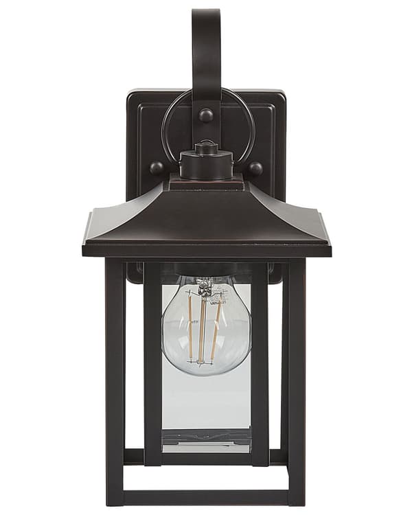 Udendørslampe Sort Jern 20 x 34 cm Væglampe til Udendørs Vintage Design Dør Lampe