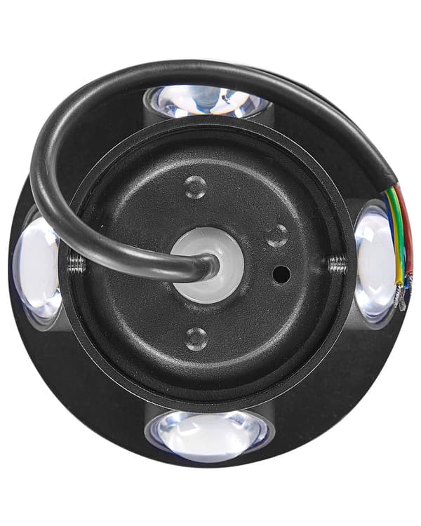 Udendørs Væglampe Sort Metal Sæt af 2 LED Up and Down Lamper Belysning til Væg Design