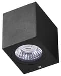 Pikkukuva 8 / 9: Ulkoseinävalaisin musta alumiini lasi 7 x 8 x 8 cm LED-valo 2 kpl setti suorakulmio moderni tyyli