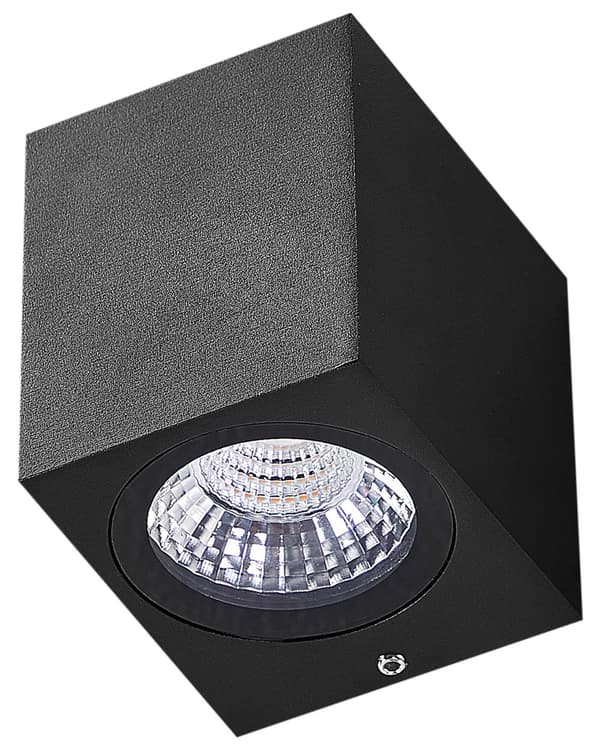 Ulkoseinävalaisin musta alumiini lasi 7 x 8 x 8 cm LED-valo 2 kpl setti suorakulmio moderni tyyli