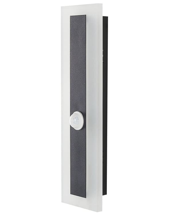 Ulkoseinävalaisin musta 30 cm teräs akryyli LED-valo liiketunnistimella moderni