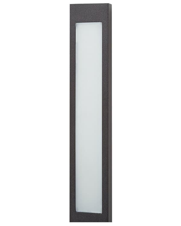 LED-ulkoseinävalaisin musta 46 cm rauta alumiini liiketunnistimella suorakulmainen moderni