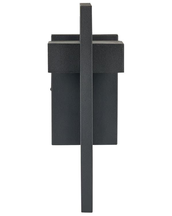 LED-ulkoseinävalaisin musta rauta alumiini lasi 35 cm moderni tyyli