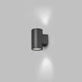 Miniatyrbild 2 av 2: Faro Tond 2-Light LED Vägglampa - Mörkgrå - 3000K - 2x6W - IP54