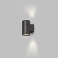Miniatyrbild 2 av 2: LED Vägglampa 2 Ljus Mörkgrå 2700K 2x6W IP54 - Faro