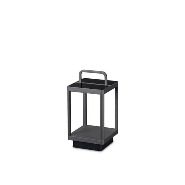 Bärbar utomhus LED-lampa Antracit IP54, 3000K