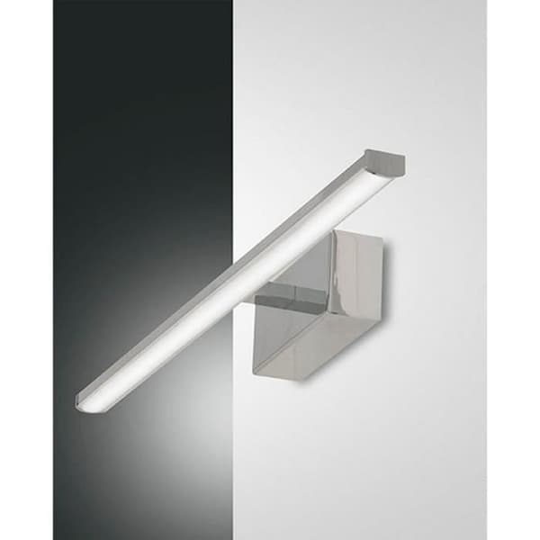Fabas Luce Nala LED badrumslampa på kromglasspegel, IP44