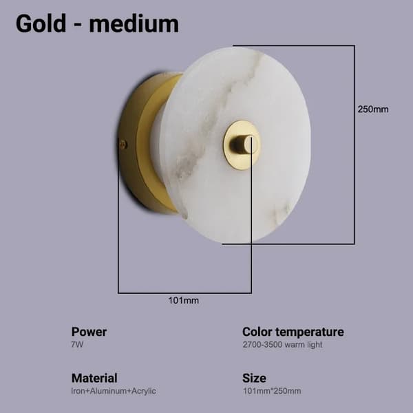 Moderne LED Væglampe, 7W Effekt, Varm Hvidt Lys,16 cm sort, Varm Hvid (2700-3500K)