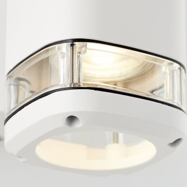 Vägglampa utomhus - BRILLIANT - JANDY - Vit - Metall/glas - GU10 max 2x18W - IP44