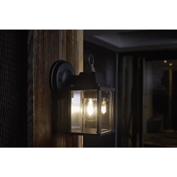 LEDVANCE Endura® Classic Lantern M utomhusvägglampa svart - 1x E27 LED - Aluminium - 29,3 x 10,5 x 15 cm