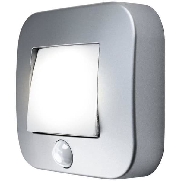 LED-nattlampa - LEDVANCE - Nightlux Hall - IP54 - Silver - Rörelsedetektor