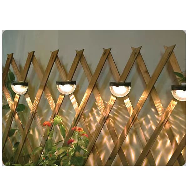 INF 2-Pack trådløs gjerdelys, 6 LED-vegglys Warm Light