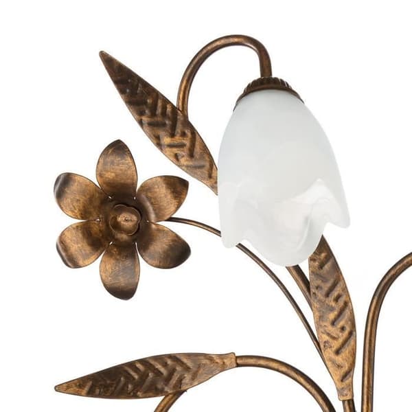 Vägglampor - Onli - SONIA - Blomdesign - Glaslampkåpa - 3x E14