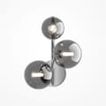 Miniatyrbild 1 av 3: Maytoni Dallas 3-Light Modern Wall Sconce, Chrome, Smoked Shade, G9